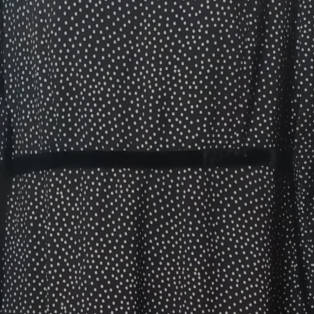 Lulus Women's Black and White Polka-dot Long Sleeve Mini Dress. Size L - Picture 9 of 14